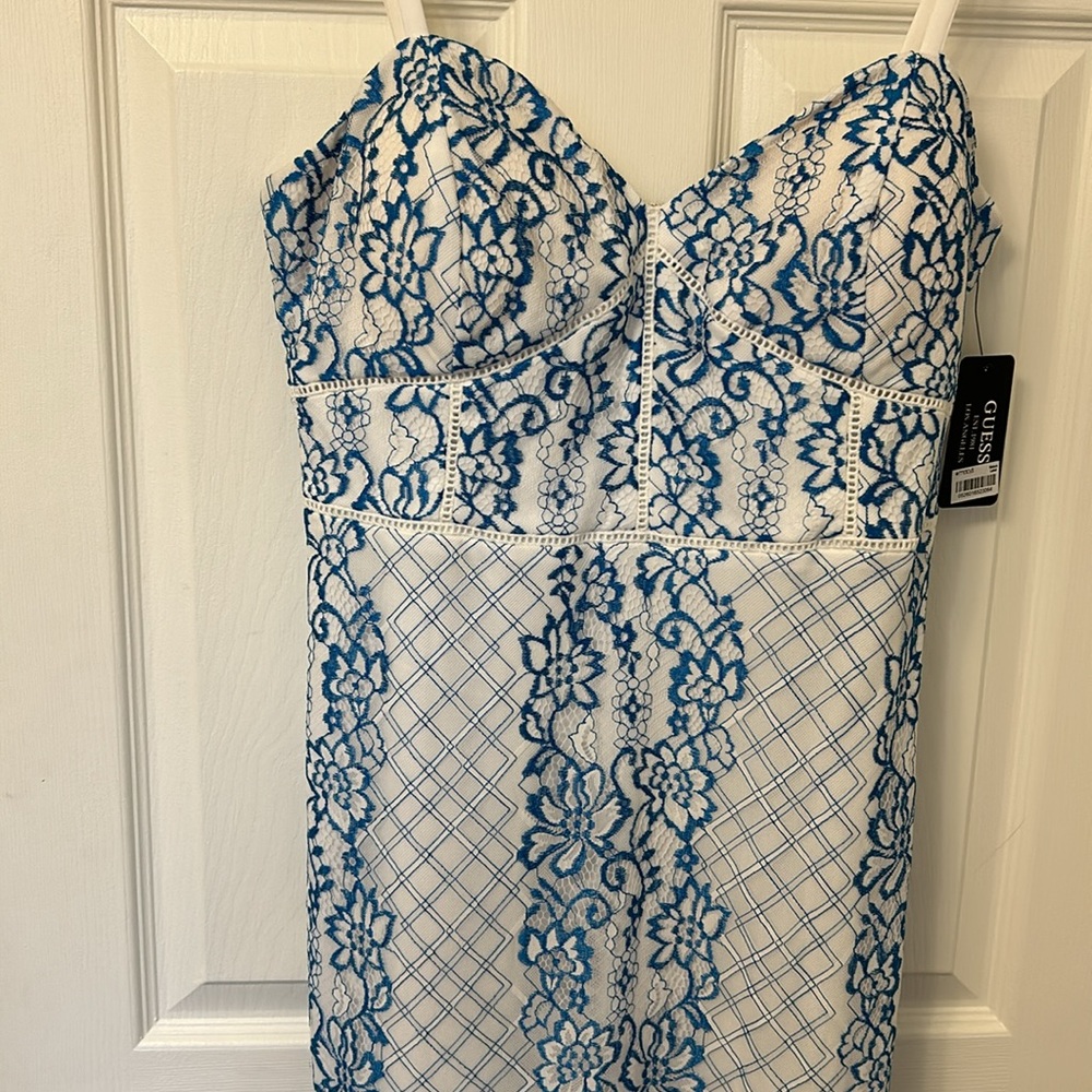 GUESS Lace Overlay Dress (12)